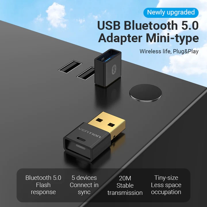 Adaptador Bluetooth V 5.0 Dongle Pc Laptop Inalambrico Usb - Tecnología en  Línea